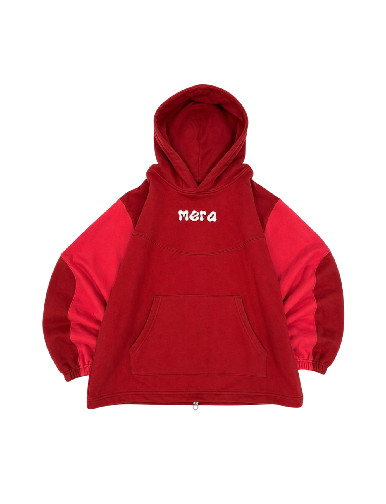 Evitando la multitud Sudadera con capucha roja
