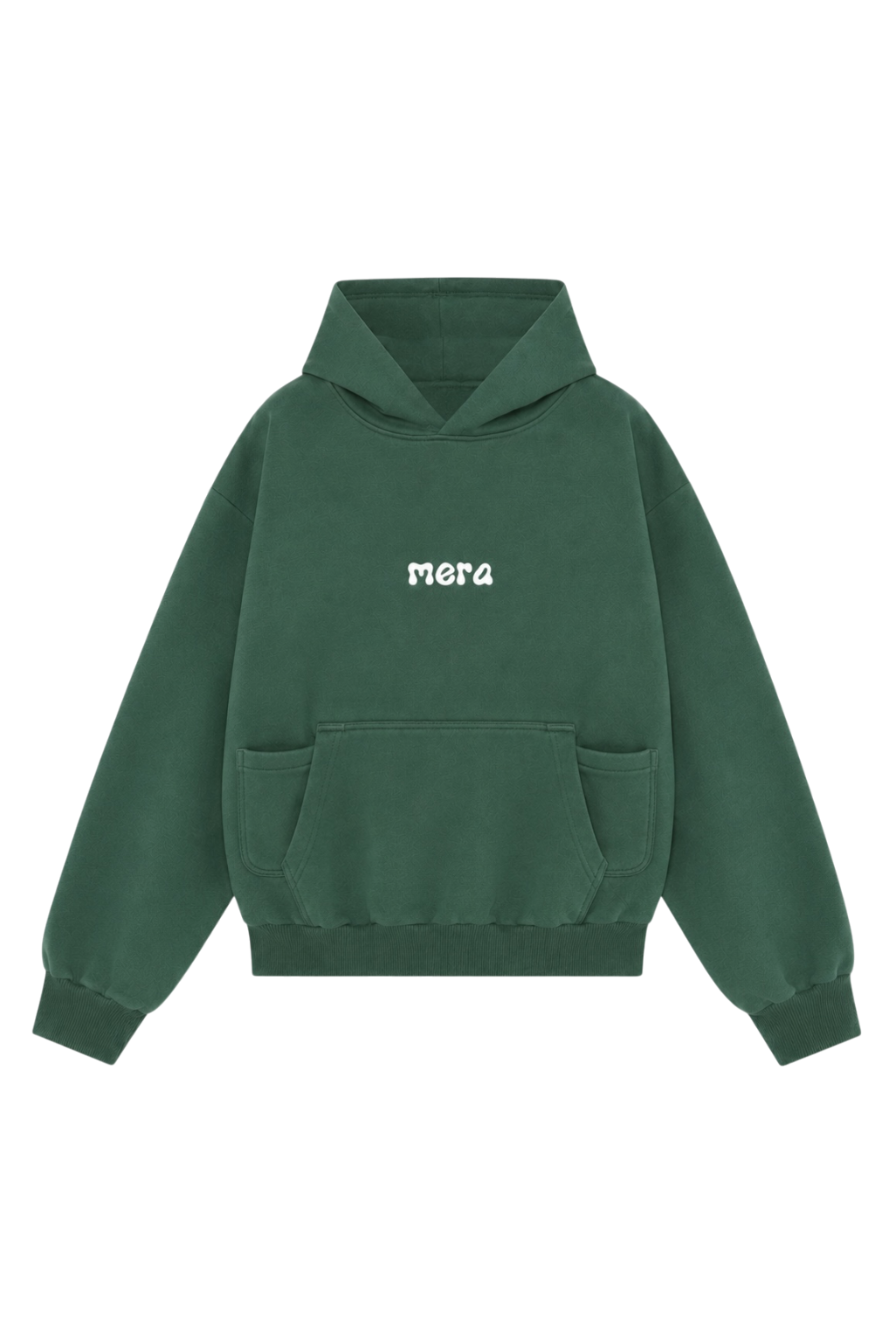 Sudadera con Capucha Verde Básica