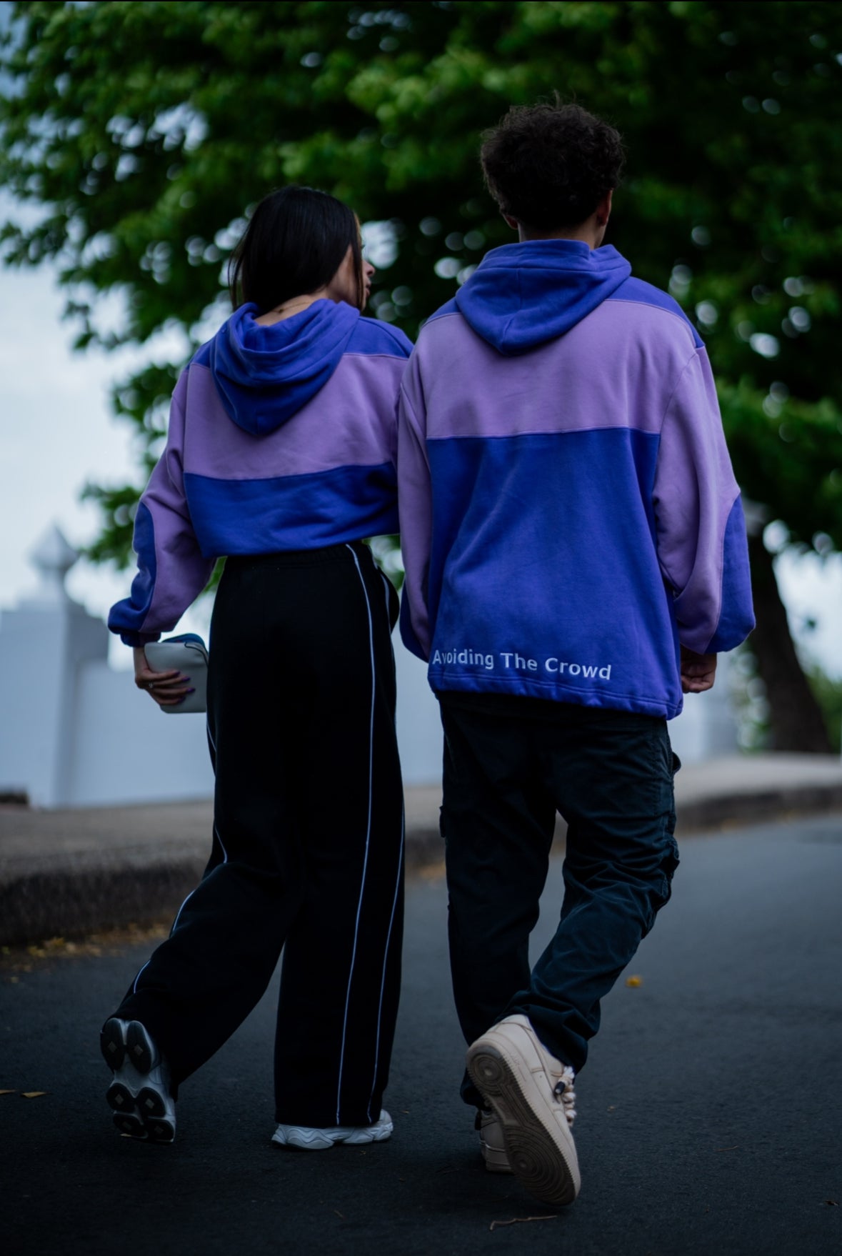 voiding the Crowd Purple Hoodie
