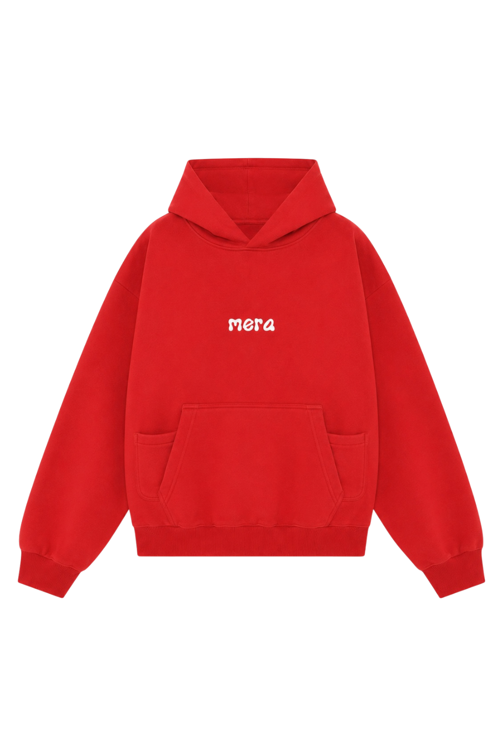 Sudadera con Capucha Roja Básica