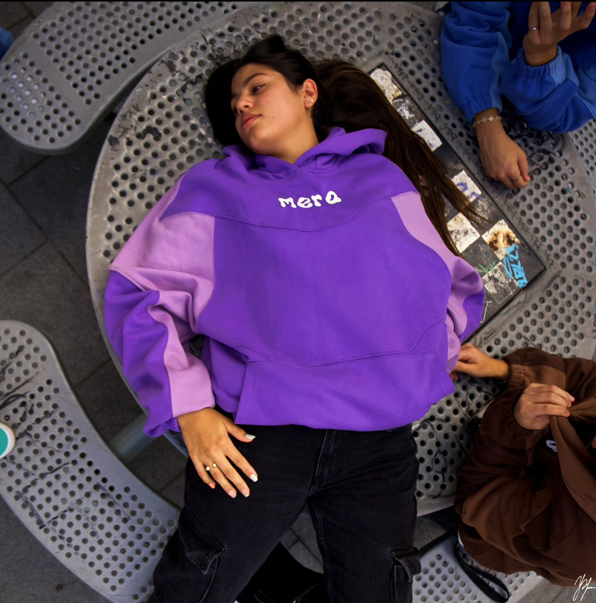 voiding the Crowd Purple Hoodie