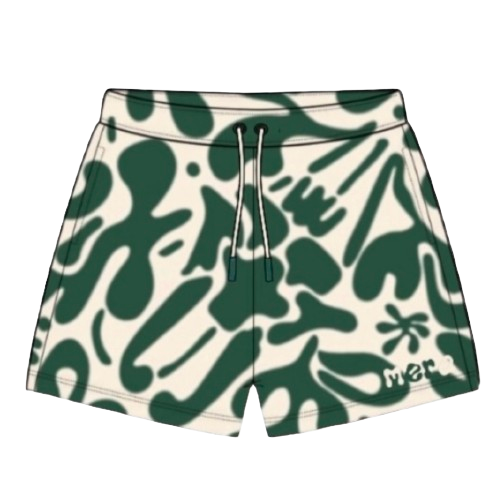 Corto de verano verde