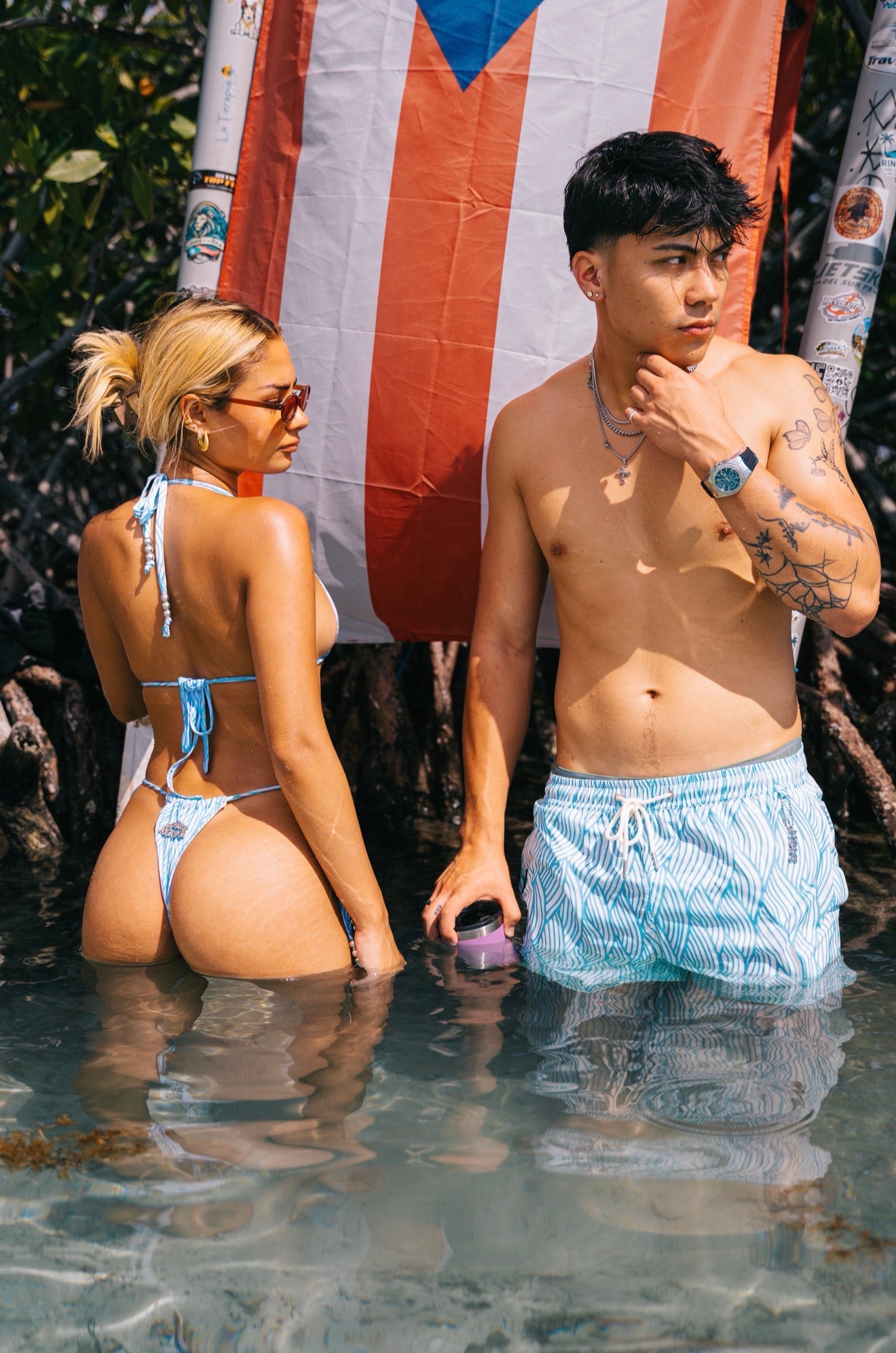 Sky Blue Swim shorts