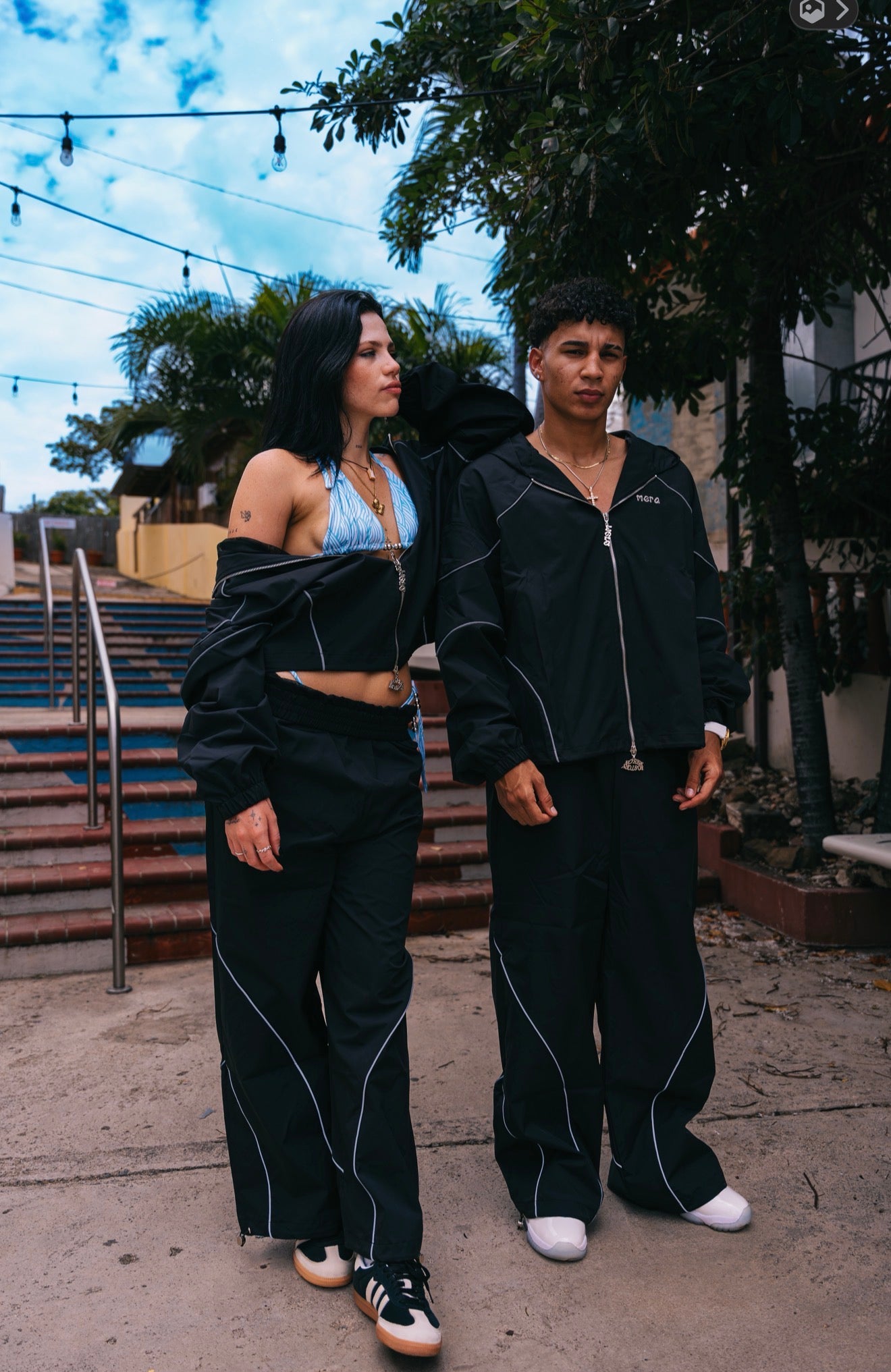 Cortavientos Pantalones negros