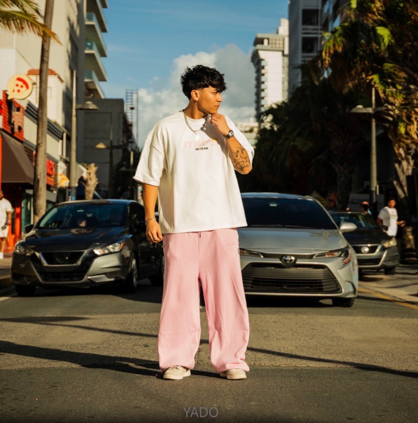Pantalón de chándal rosa (reposición)