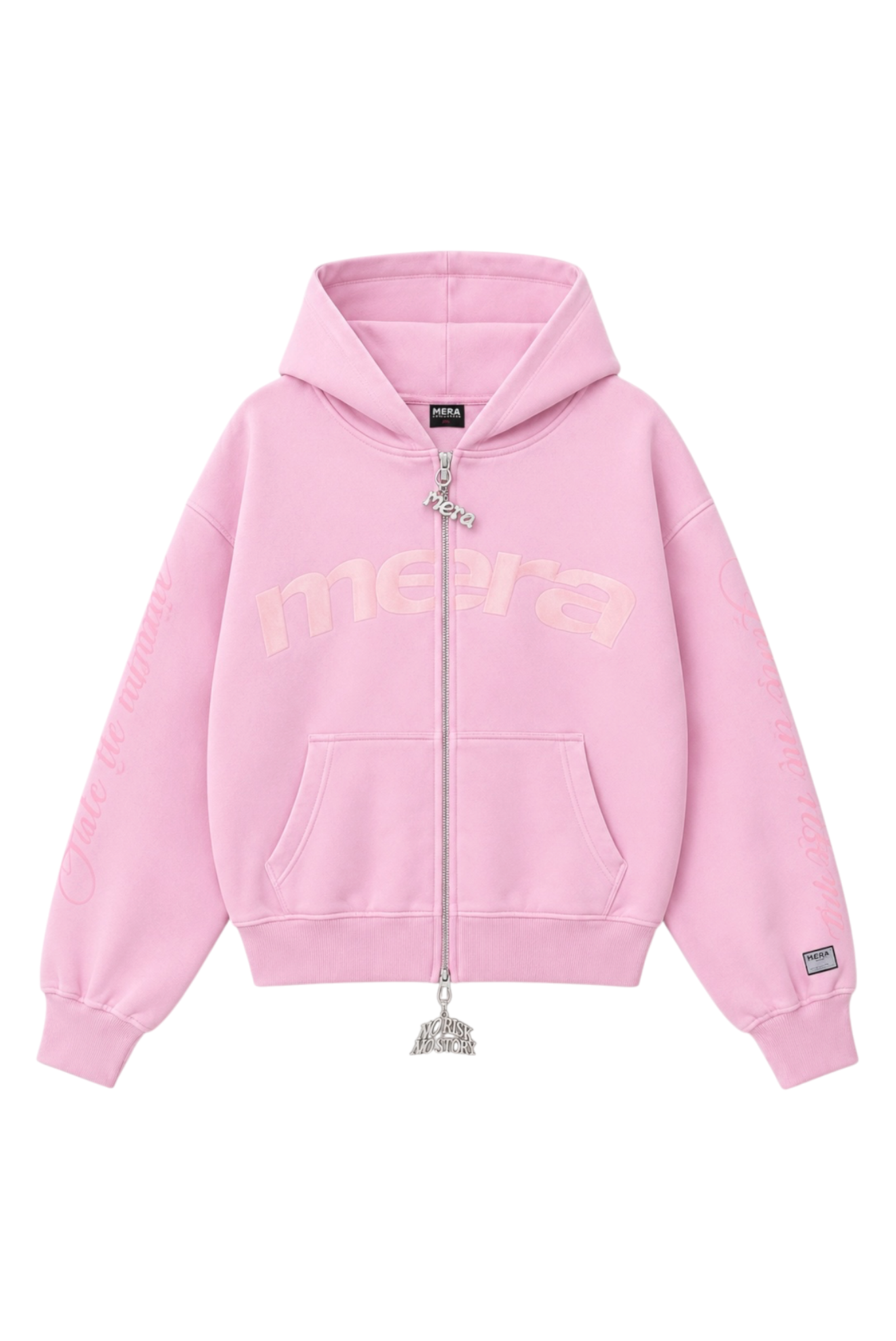 Sudadera rosa con cremallera (Reestock)