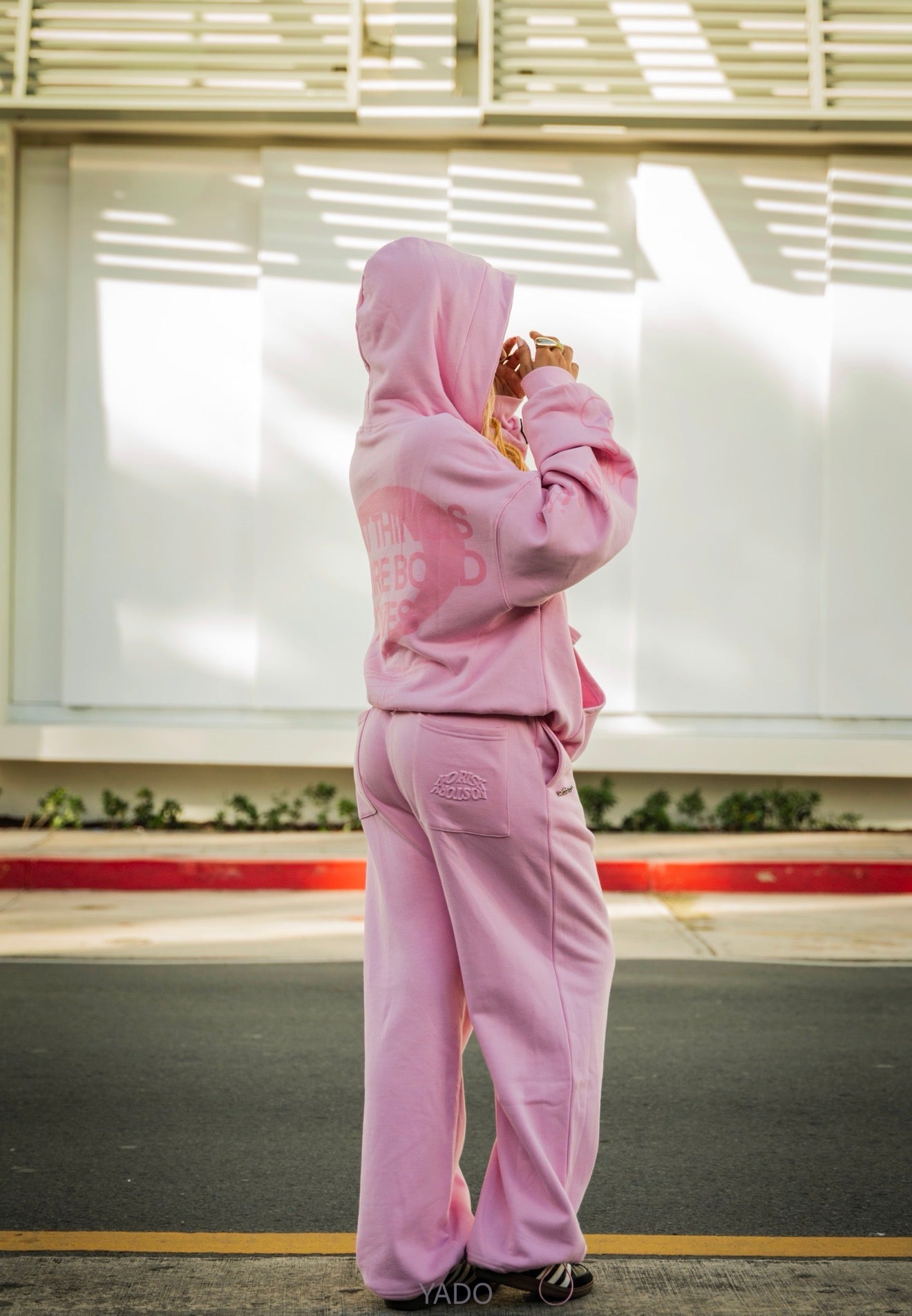 Pantalón de chándal rosa (reposición)