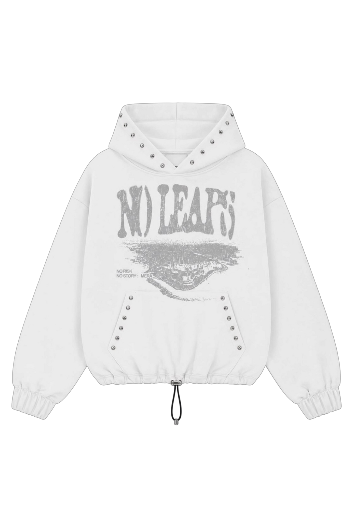 No leaps White hoodie