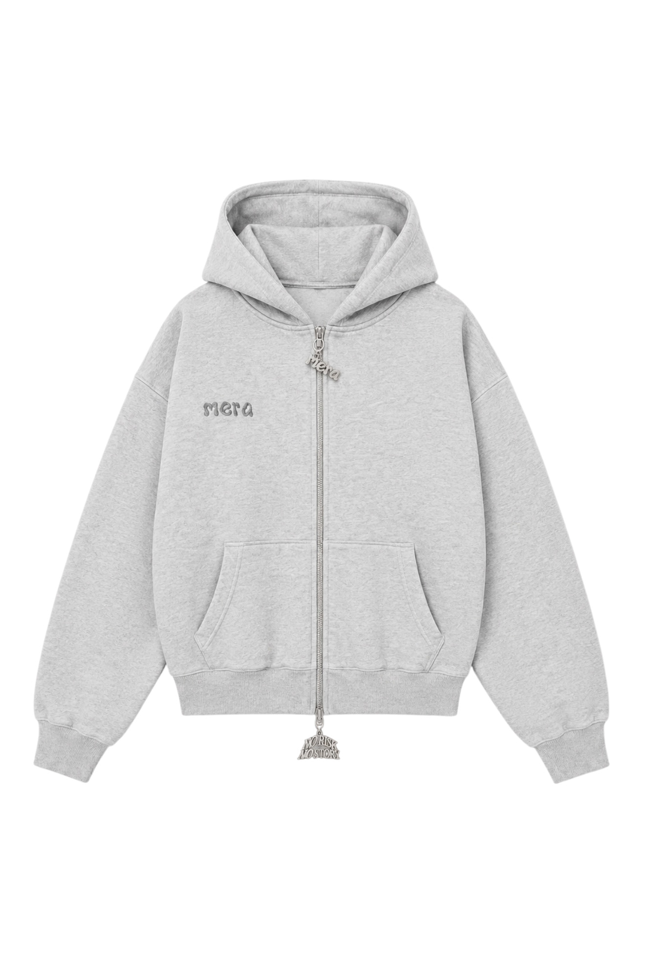 cBasics — Sudadera blanca con cremallera (REPONIBLE)