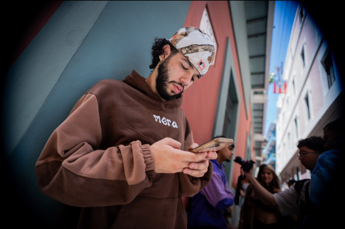 voiding the Crowd Brown Hoodie (RESTOCK)