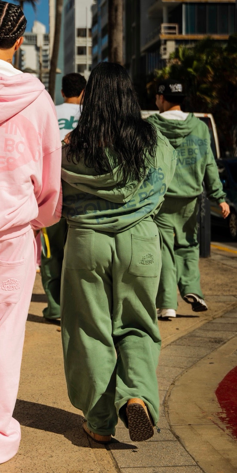 Pantalón de chándal verde