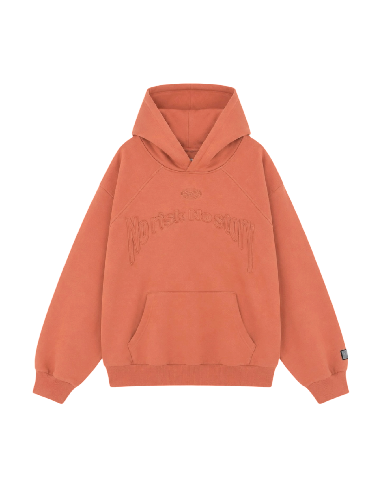 Sudadera con capucha naranja de NRNS