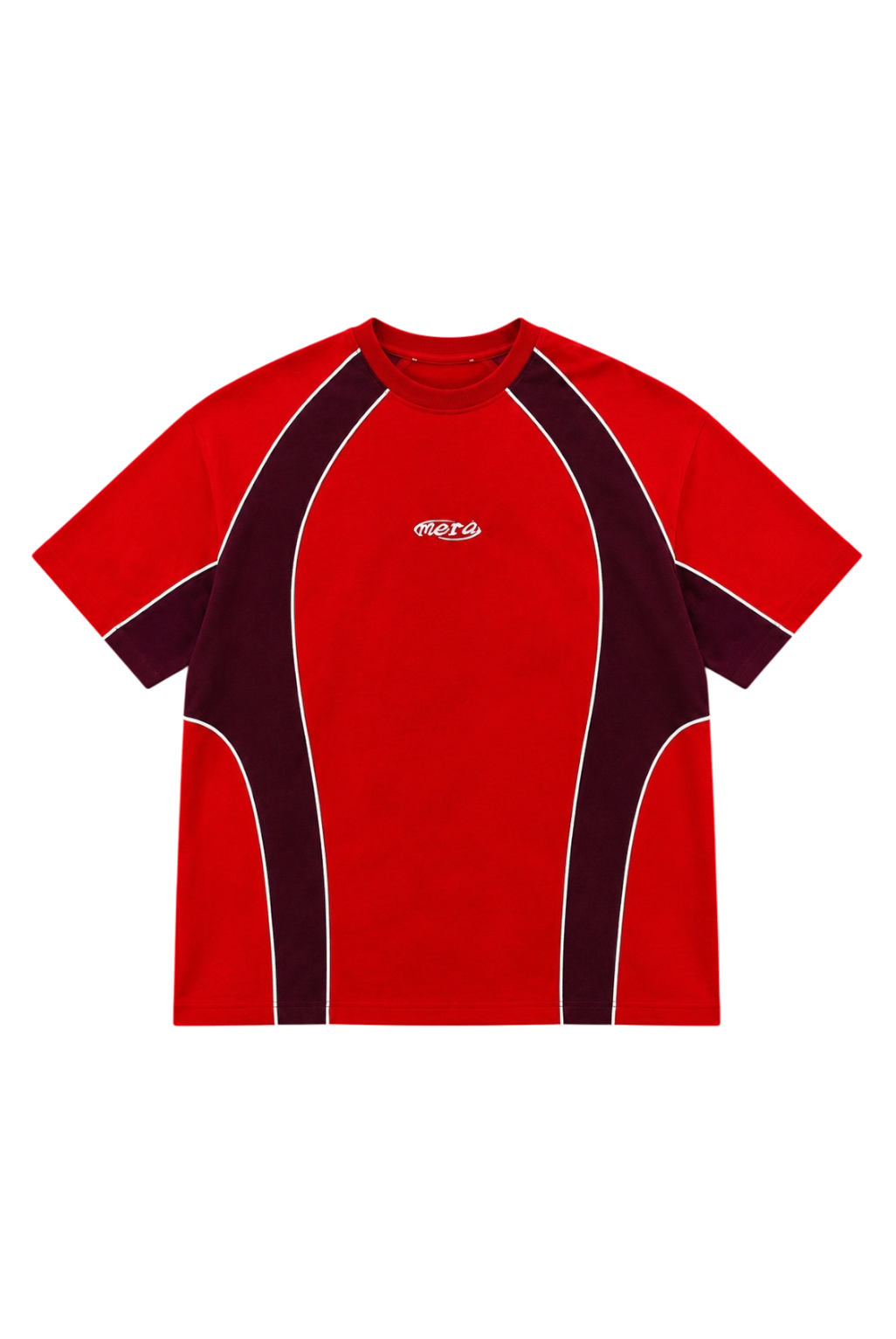 Camiseta roja contorneada