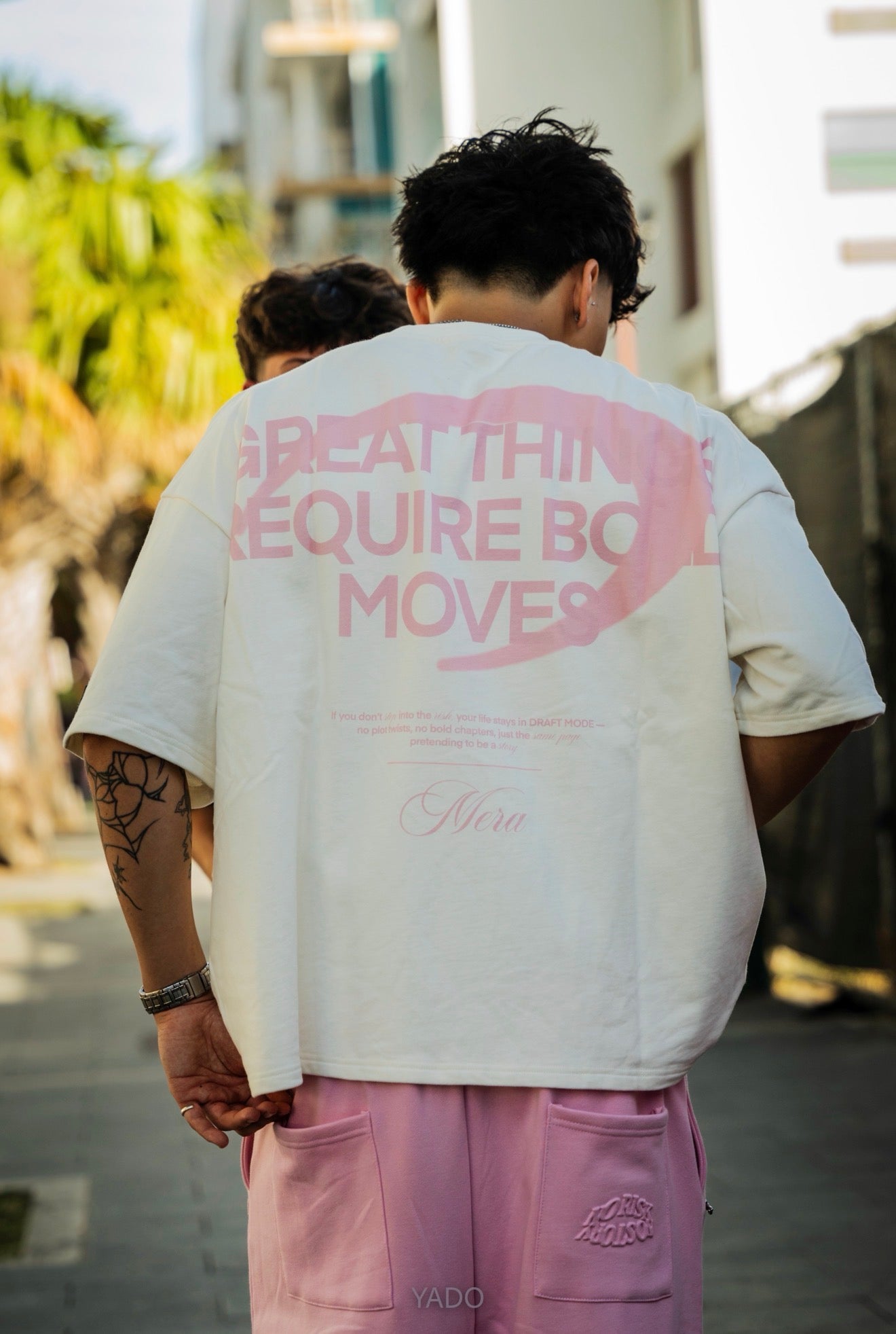 Camiseta rosa