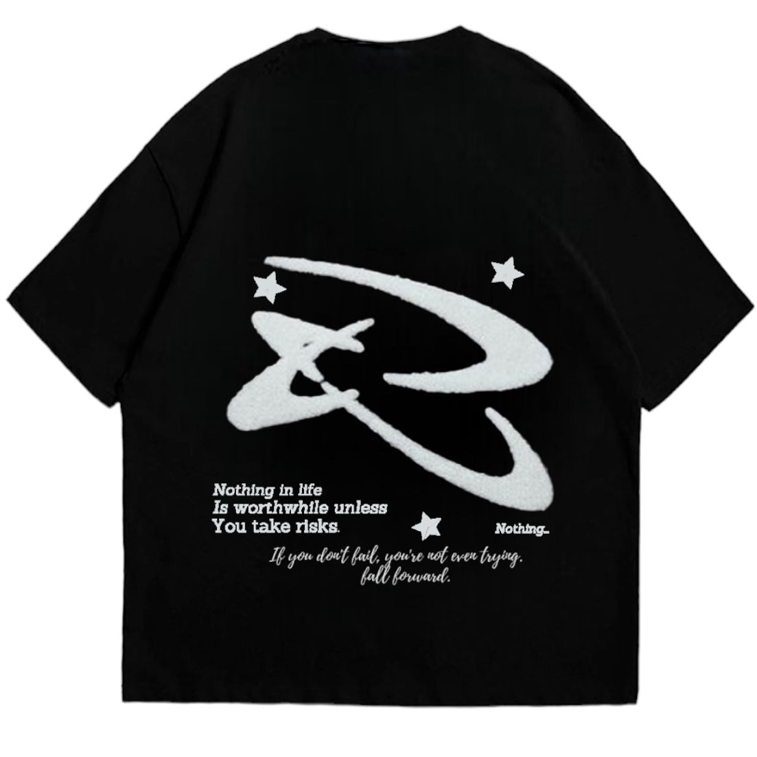 Sin riesgo no hay historia camiseta negra