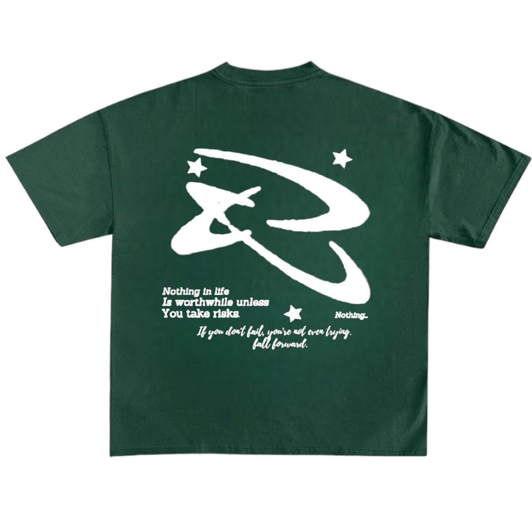 No risk No story Green Tee